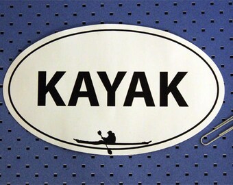 Kayak Bumper Sticker