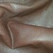 Pecan tan embossed tumbled cow hide leather 20 sf or half skin