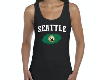 Seattle Washington Women Tanks Tank Tops