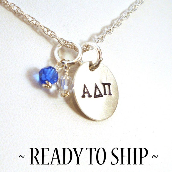 Alpha Delta Pi Necklace in Sterling Silver Official Licensed