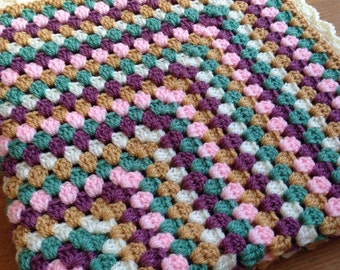 Yellow Baby Blanket Crochet Baby Blanket Granny Square