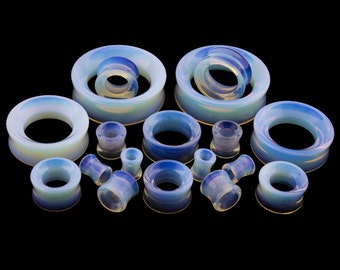 Opalite Ear Tunnels Plugs - Sizes / Gauges (0G - 2 Inch) Sold In Pairs
