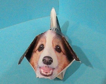 mini Origami collie puppy