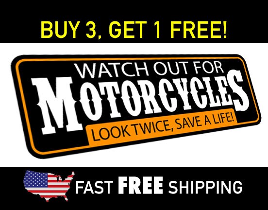 Watch Out For Motorcycles Motorcycle Safety Bumper Sticker