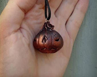 Pumpkin Pendant Pumpkin Necklace Gifts Under 30 Jackolantern Halloween Gift Unique Gifts Jewellery Gothic Jewelry Gift Ideas Autumn Gift
