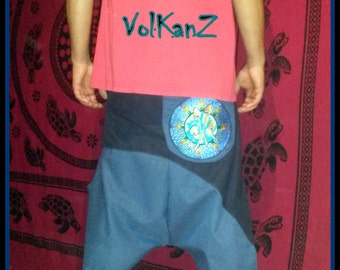Pants "Mushrooms earth mandala trippy"