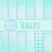 Sea Glass or Seaglass Themed Digital Paper / Background / Pattern "SEAGLASS"
