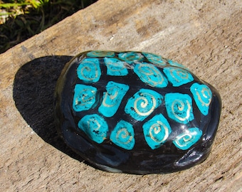 Ceramic Turtle Shell- Paperweight/Decorative