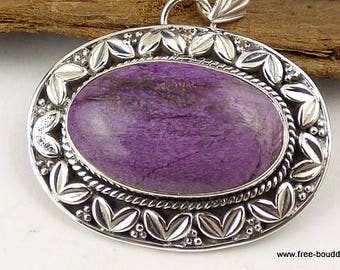 Jewelry PENDANT PURPURITE pendant jewelry gemstone jewelry stones, minerals JA36.3 care