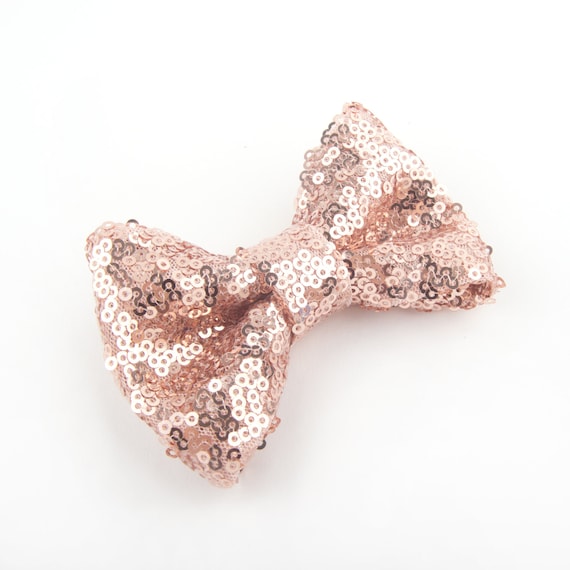 Rose gold sequin bow tie rose gold bow tie rose gold glitter