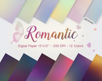 Pastel Digital Paper, romantic background, invitation background, party color paper, invitation paper, pretty paper