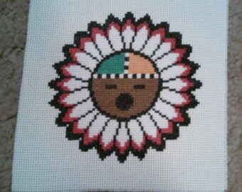 Completed CrossStitch - Indian Sun