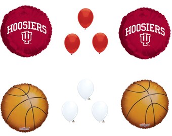 INDIANA HOOSIERS Basketball Game Birthday Party Balloons Decorations Supplies