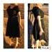 Vintage 1940s Black Silk Dress, Medium to Large Size