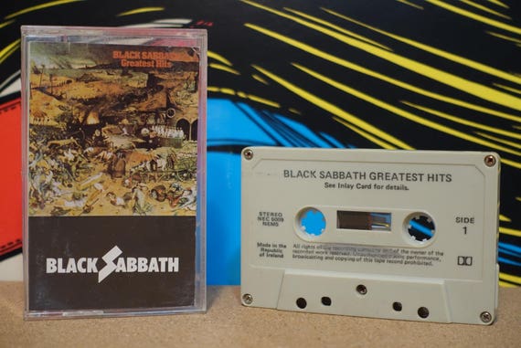 Greatest Hits by Black Sabbath Vintage Cassette Tape