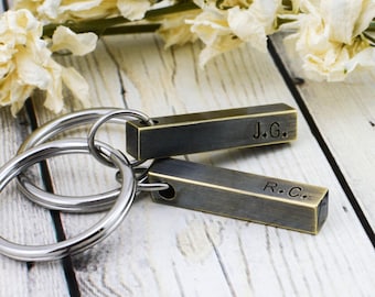 Personalized Groomsmen Keychain - Custom Men's Keychain - Personalized Keychain for Men - Groomsmen Gift - Bar Keychain - Bridal Party Gifts