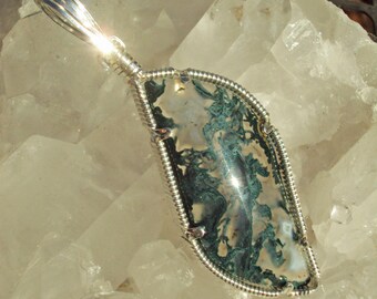 Horse Canyon Agate Pendant in Silver - CanyonMist