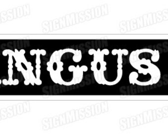 ANGUS Street Sign beef cattle farm cow bull steer