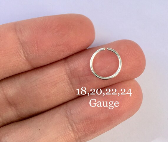 Silver Or Gold Nose Rings 18G 20G 22G 24G 6mm 7mm 8mm 9mm 10mm Silver Or Gold Nose Rings 18G 20G 22G 24G 6mm 7mm 8mm 9mm 10mm