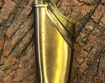 Vintage brass Crown Harp cigarette lighter made in Japan