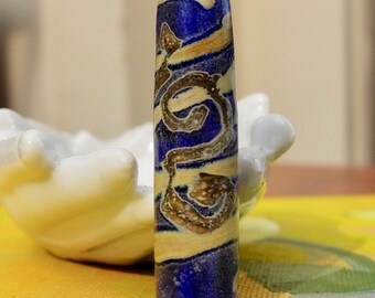 Lampwork Focal Bead Swirls Tube Bead