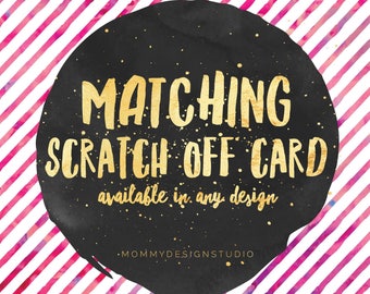 Match Your Business Cards! - Matching Scratch Off Card- Fashion Retailer - VIP Shop Group - BUNDLE add on - scratch to win - MuLaBucks