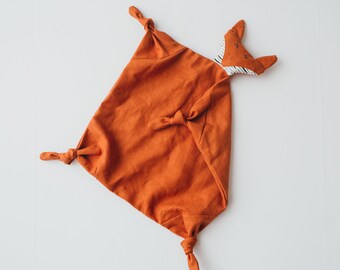 Handmade Fox Lovey (Linen, Minimalist, Unisex)