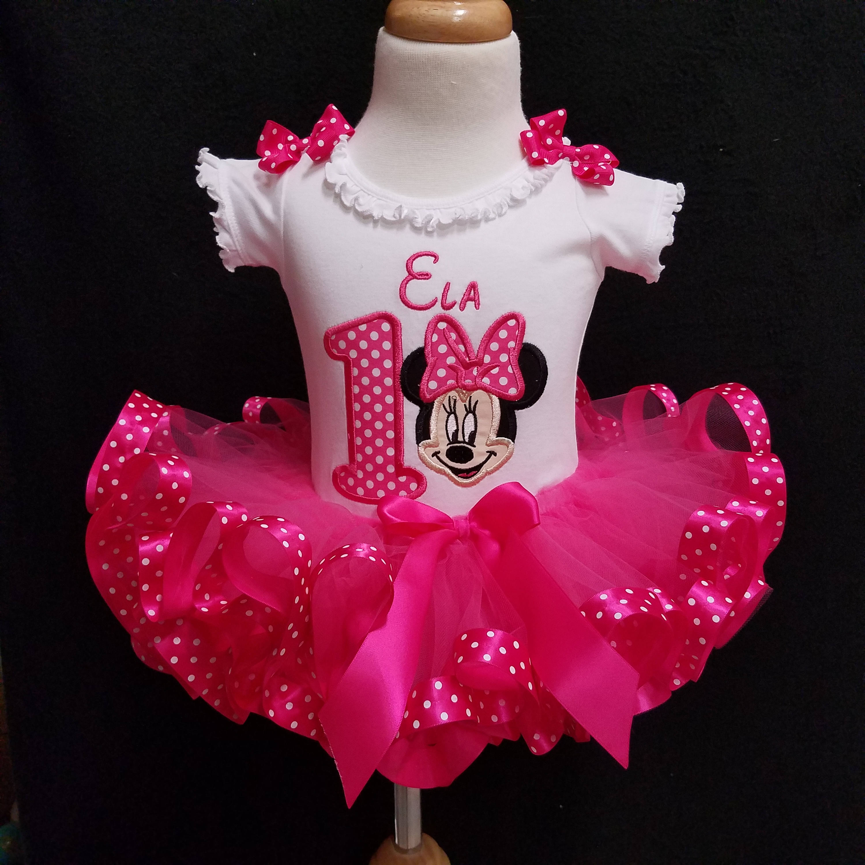 Minnie Mouse Birthday Outfit 1st Birthday Girl Outfit 1st Birthday