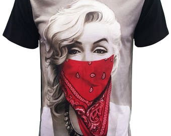 marilyn monroe red bandana hoodie