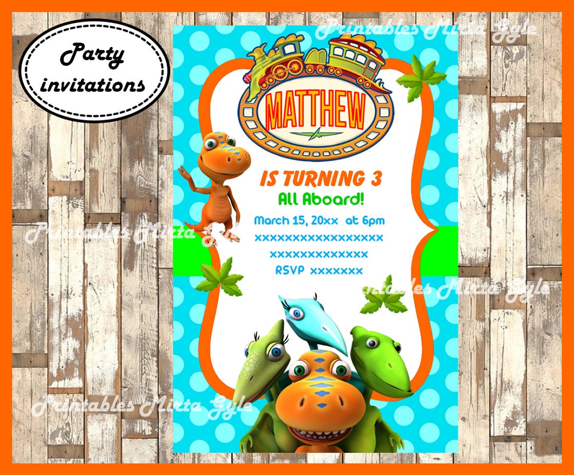 Dinosaur Train Invitation printable Dinosaur Train Birthday