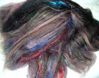 Multi Fibered Batts for Hand Spinning Yarn