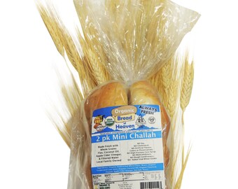 Organic 2-Pack Mini Challahs ~ (14 oz. pack)
