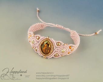 Delfi , macramè bracelet tutorial step by step