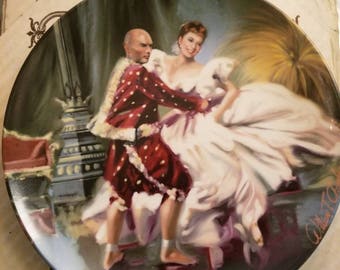 King and I- Shall We Dance: Edwin M. Knowles China Co. Plate