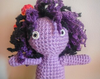 Crochet Stuffed Purple Doll