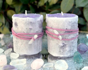 Sparkling Candle Set, Slow Burning Candles, Hand Poured Candle, Handmade Candle, Fairy Candle, Fairy Dust Candle, Fairy Magic Candle