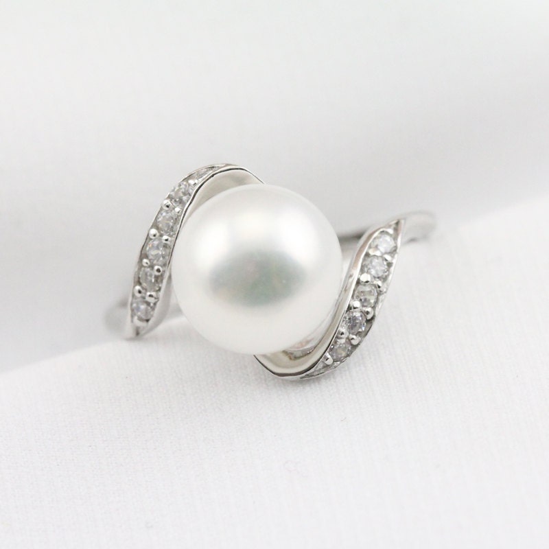 Pearl ringpearl promise ringpearl engagement rings for