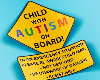 Child With Autism Car Truck Decal Sticker