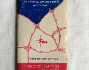 Los Angeles Freeway,LA Metro Map,70s California Map,Southern California Map,LA Freeway Map,LA Freeway,70s Freeway Map,Los Angeles Ephemera