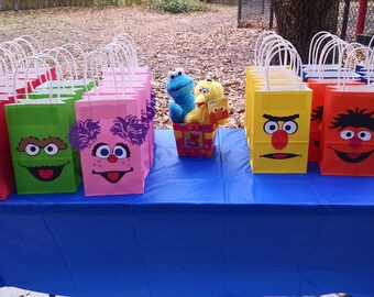 Sesame Street inspired goody bags