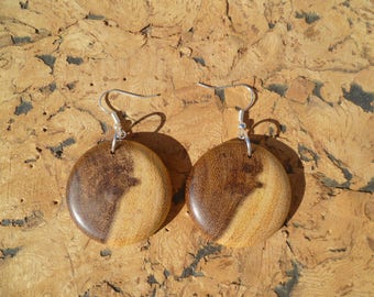 Earrings in acacia African boaca3