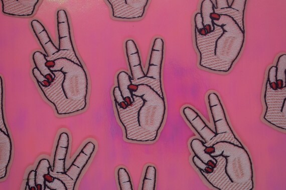 Peace Sign Iron on Patch