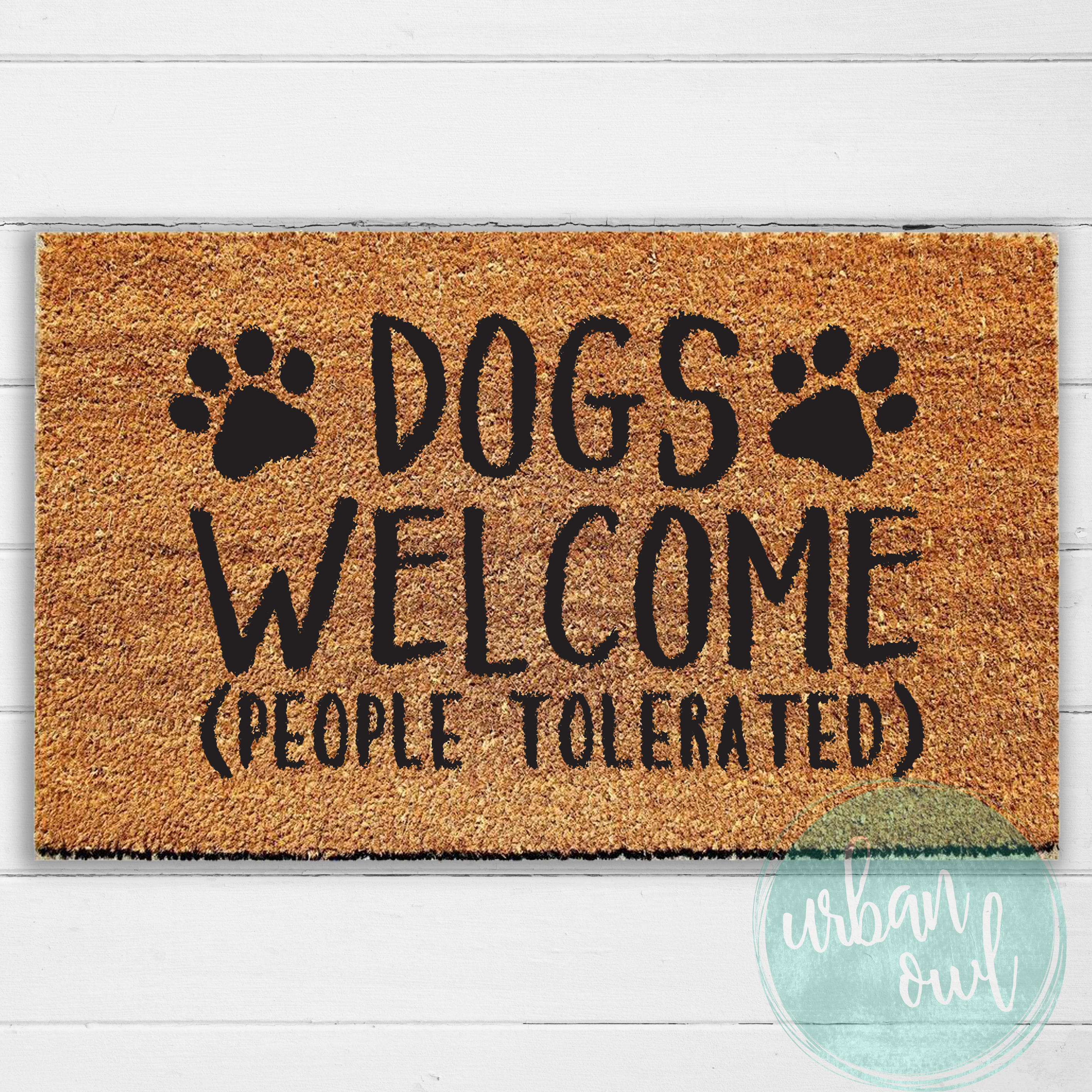 Dogs People Tolerated Doormat Mat Door