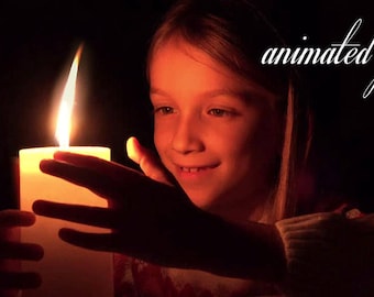 Christmas light | Christmas overlays | Magic candle light | Photo effect | Overlay for photoshop candle lights - Cinemagraph animated .gif