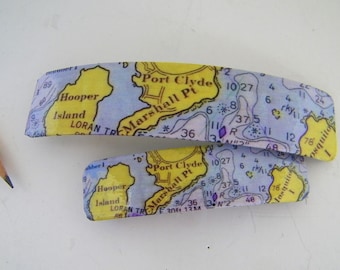 Port Clyde Maine French Barrette - St George, Maine - Mother Daughter gift - Mainemade - with Resin Coat