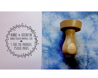 Crown stamp, address stamp custom stamp personalized address stamp address stamp, custom wedding stationery
