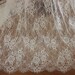 Lace Fabric Ivory Graceful Eyelash Bridal Lace Fabric Wedding Fabric Headband Fabric 59" width 1 yard