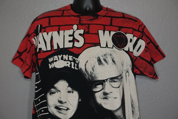 1992 RARE Wayne's World - Coolest T-Shirt In The Universe - Wayne and Garth Stanley Desantis Vintage T-Shirt