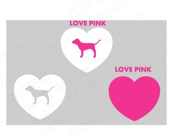 Love Pink Logo Svg - Layered SVG Cut File - Best Logo Fonts for Beginners