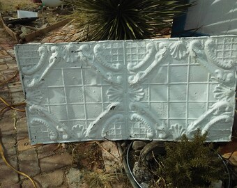 Large, Rustic, Antique Ceiling Tin 2' x 4' Architectural Salvage
